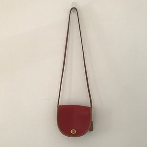 Vintage Coach Leather Red Crossbody Bag #0173-922